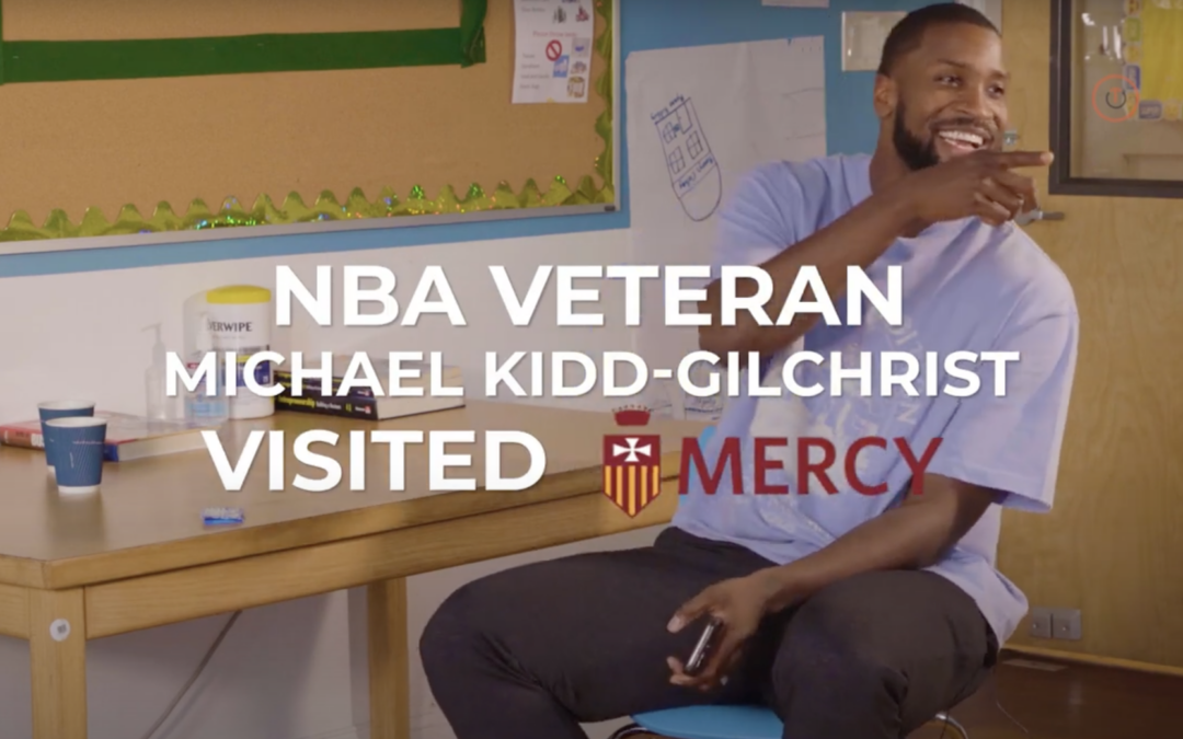 VETERAN NBA STAR VISITS PHILADELPHIA HIGH SCHOOL STUDENTS
